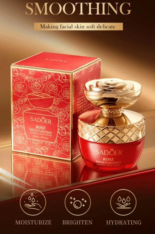Rose Moisturizing Cream 50g – Watery Hydration, Silky Soft Texture & Long-Lasting Fragrance